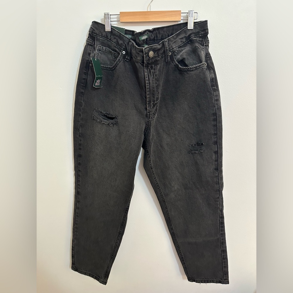 wild fable Black Relaxed Distressed Jeans